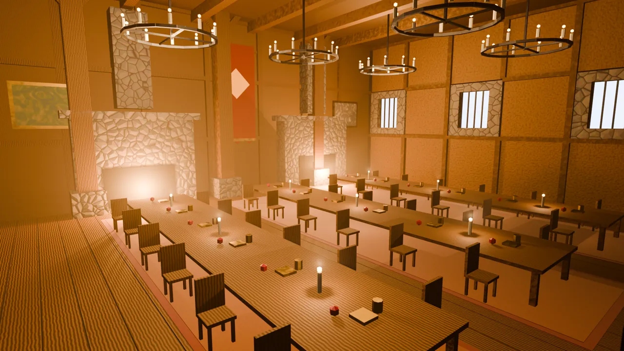 Concept art: Interior: great hall
