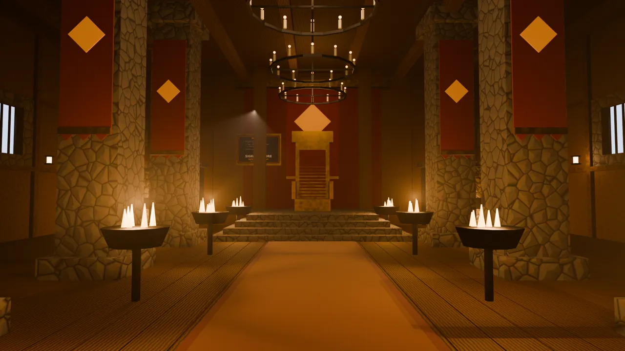 Concept art: Interior: throne room